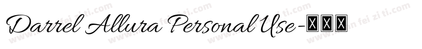 Darrel Allura Personal Use字体转换